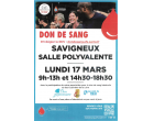 don du sang - lundi 17 mars 2025